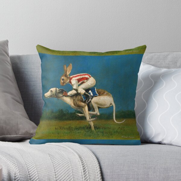Whippet Racer Throw Pillow