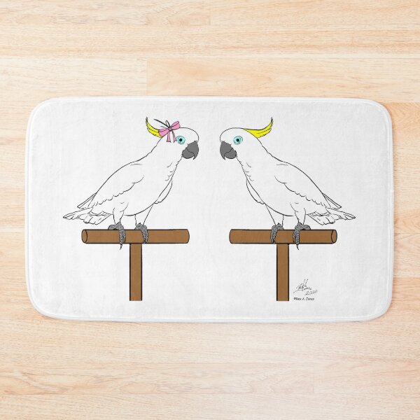 Item preview, Crazy Bird Lady with Sulfur Crested Cockatoos designed and sold by Laughing Parrot Studio.