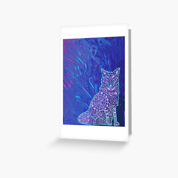 Fox Mandala Greeting Card