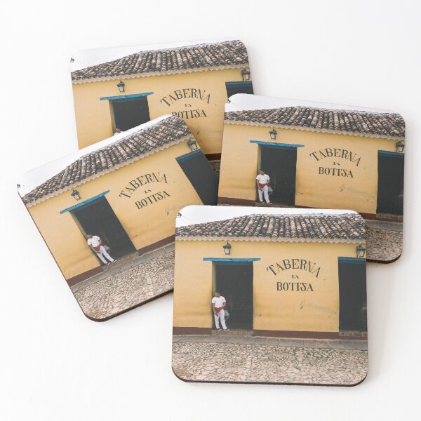 Item preview, Trinidad street scene with Cuban restaurant designed and sold by michieldros.