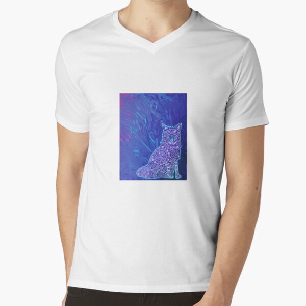 Fox Mandala V-Neck T-Shirt