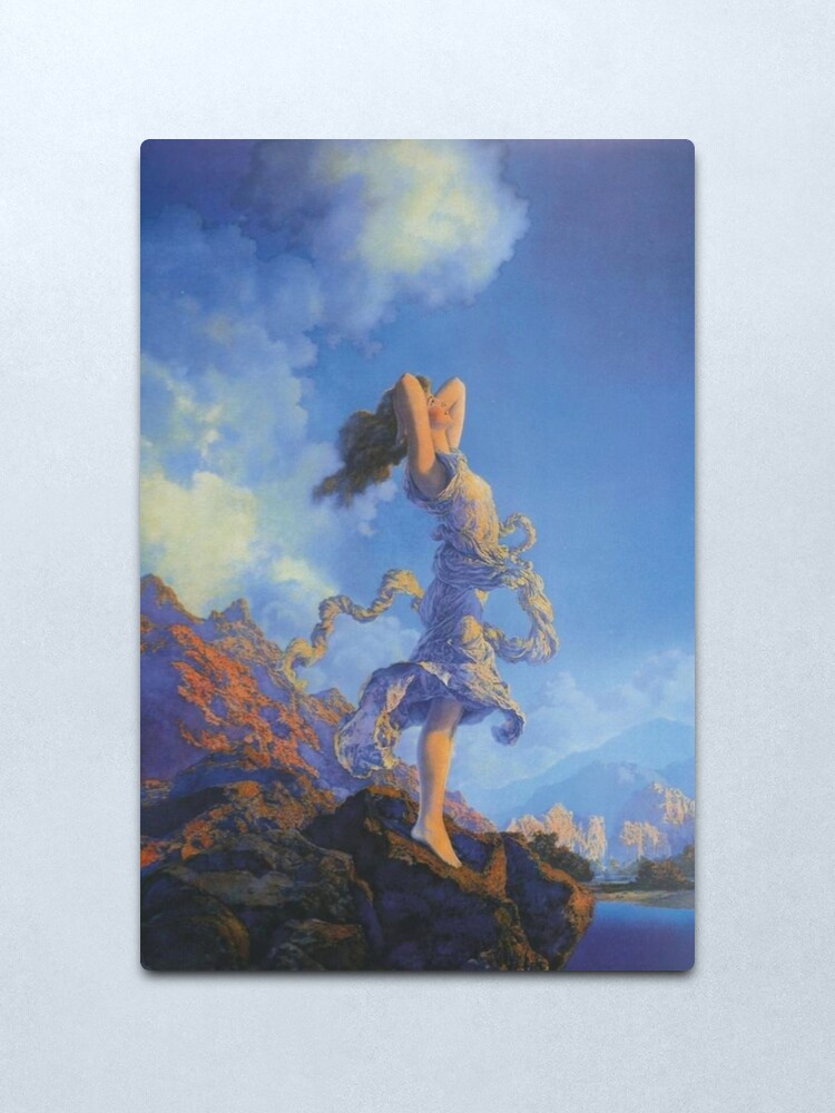 Alternate view of Ecstasy - Maxfield Parrish midcentury illustration art Metal Print