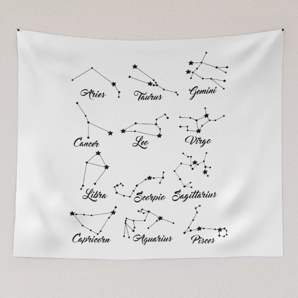 Item preview, Black and White Zodiac Signs designed and sold by CrystalCrush.