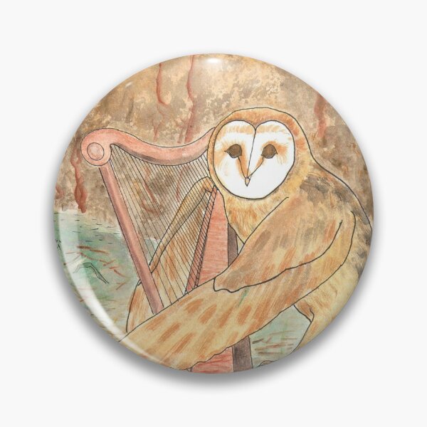 Item preview, Barn Owl and Harp designed and sold by Jane Valencia.