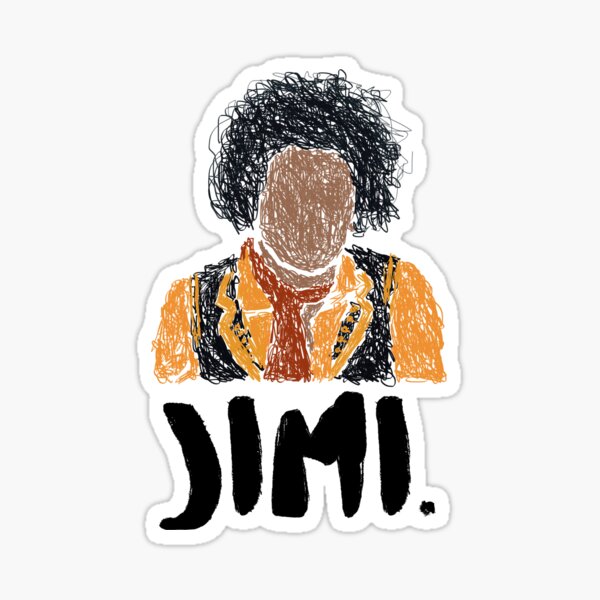 Jimi Scribble Sticker