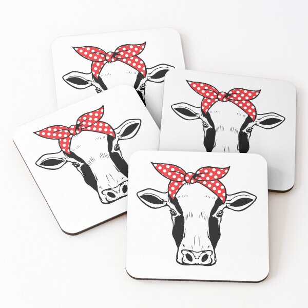 Item preview, Cow with red bandana designed and sold by PepaAnaRB.