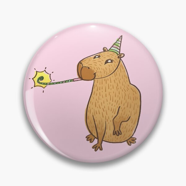 Item preview, Capybara Party Pattern Baby Pink designed and sold by supermara.