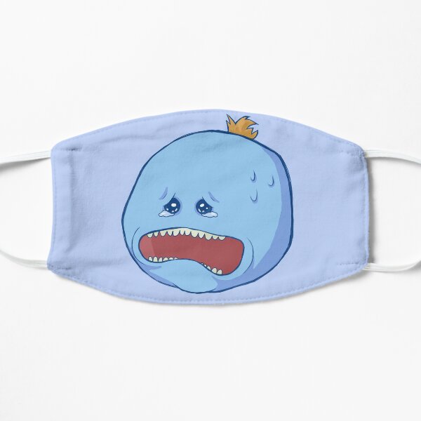 Mr. Meeseeks Crying Head - Existence is Pain Flat Mask
