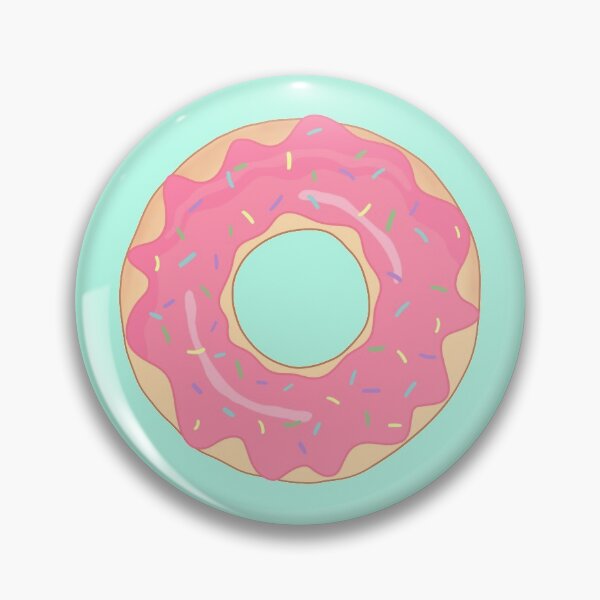 Item preview, Kawaii Donut with pink Topping and sugar Sprinkle designed and sold by MagicBaguette.