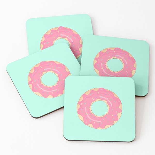 Item preview, Kawaii Donut with pink Topping and sugar Sprinkle designed and sold by MagicBaguette.