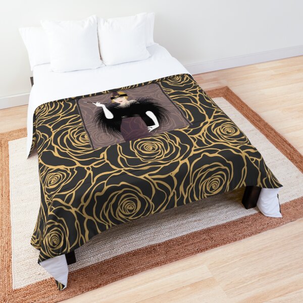 The Shady Lady in Black Comforter