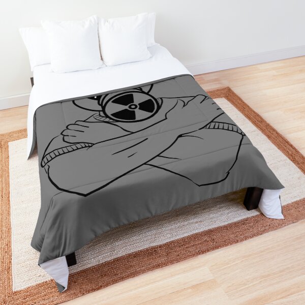 Gas Mask Guy Hug Comforter