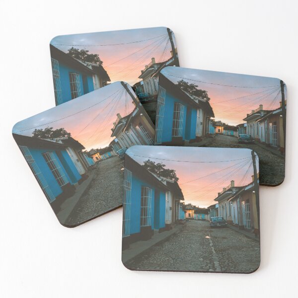 Item preview, Sunset in Trinidad de Cuba Canvas Print designed and sold by michieldros.