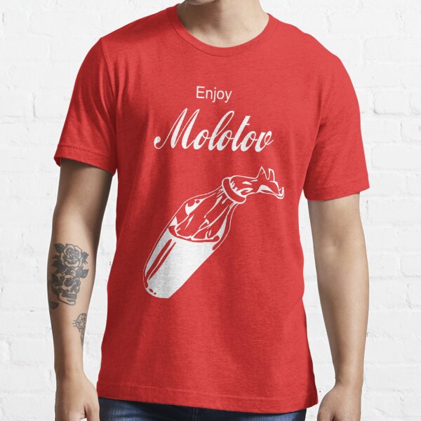 Enjoy Molotov Cocktail Coke Coca Cola Parody Satire Essential T-Shirt