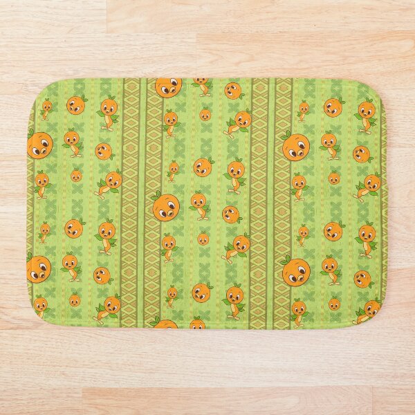 Orange bird! Bath Mat