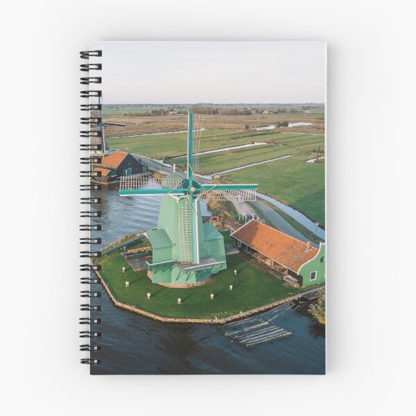 Item preview, Dutch mills drone view (Dutch windmills near Amsterdam) at Zaanse Schans from above designed and sold by michieldros.