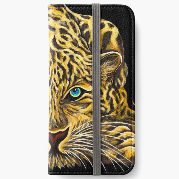 Leopard - Shee Endangered Retro Animals iPhone Wallet