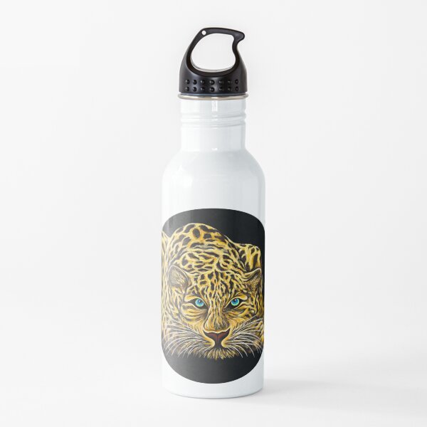 Leopard - Shee Endangered Retro Animals Water Bottle