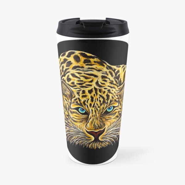 Leopard - Shee Endangered Retro Animals Travel Mug