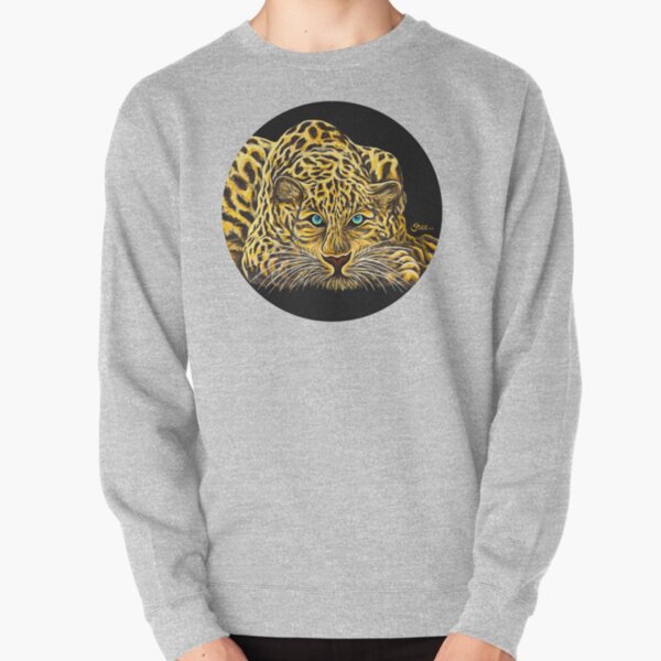 Leopard - Shee Endangered Retro Animals Pullover Sweatshirt