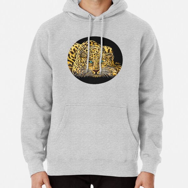 Leopard - Shee Endangered Retro Animals Pullover Hoodie