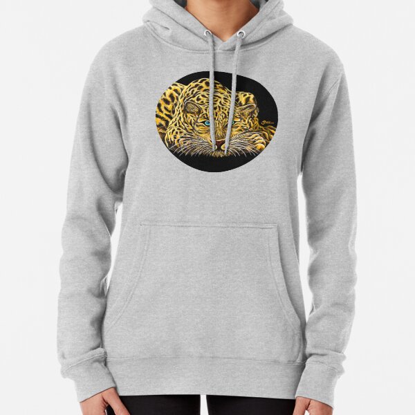 Leopard - Shee Endangered Retro Animals Pullover Hoodie