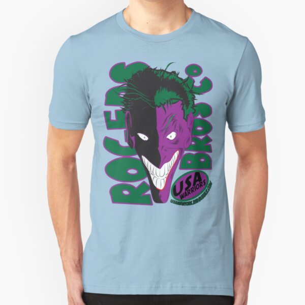 usa warriors joker by rogers bros Slim Fit T-Shirt