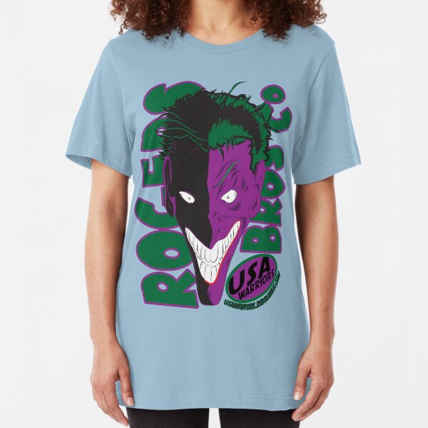 usa warriors joker by rogers bros Slim Fit T-Shirt