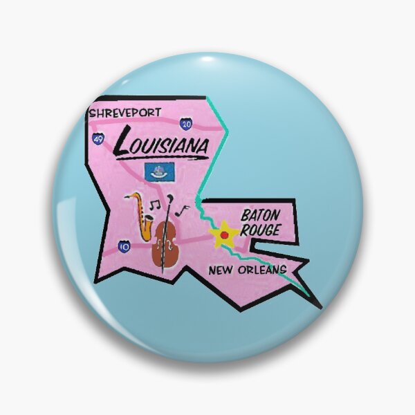 Item preview, Louisiana Tourist Map designed and sold by Havocgirl.