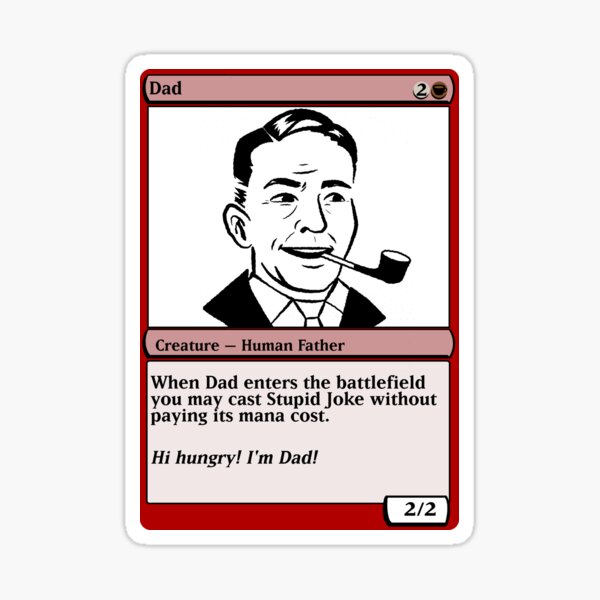 Dad Magic Card
