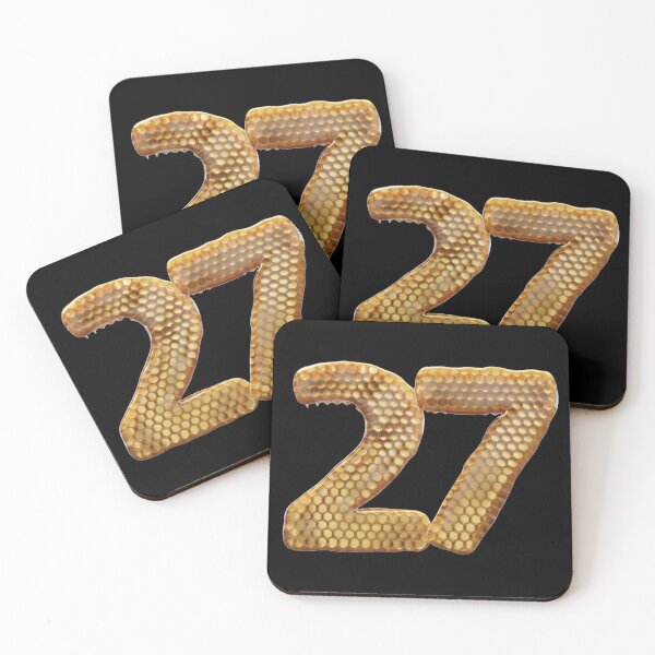 Item preview, 27 Number 3d Honey Numbers Font designed and sold by HelloFromAja.