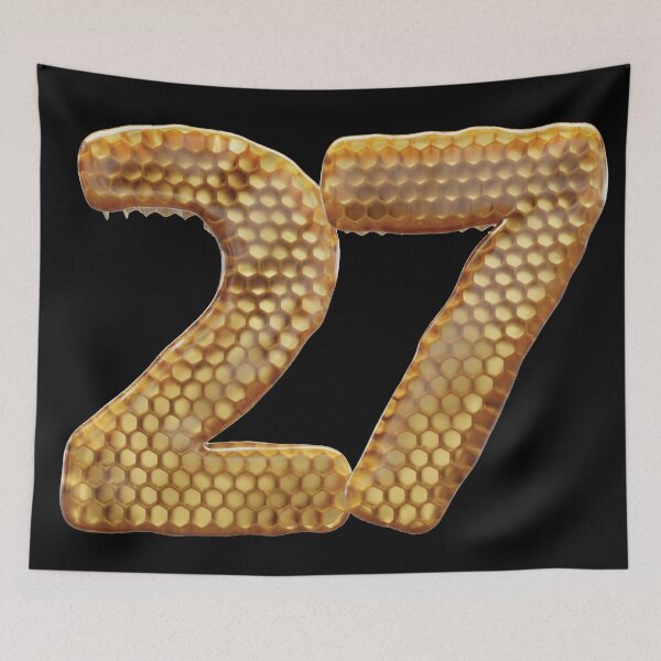 Item preview, 27 Number 3d Honey Numbers Font designed and sold by HelloFromAja.