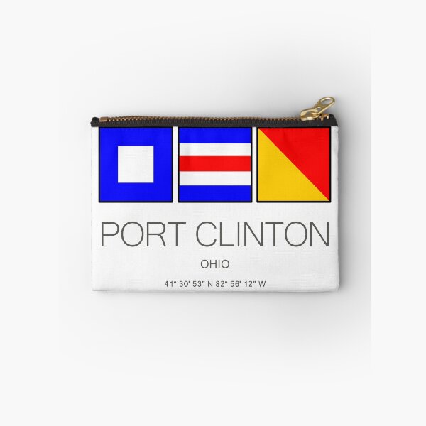 Item preview, Port Clinton Ohio Nautical Flag Art designed and sold by DESTINATIONS DECAL.