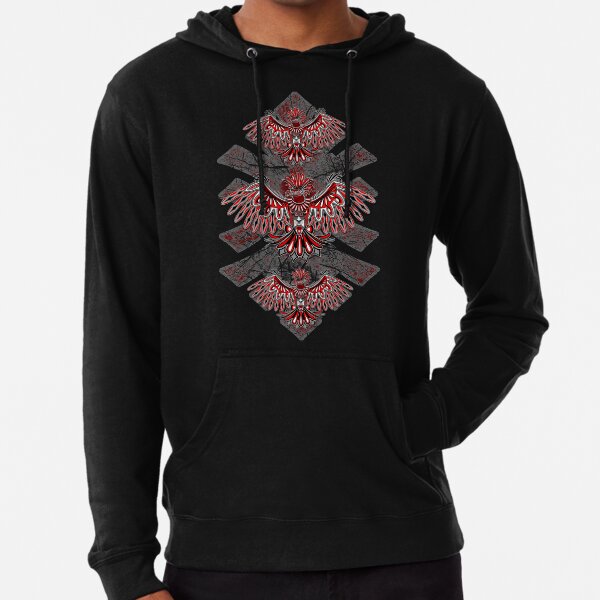 Eagle Tattoo Style Haida Art Lightweight Hoodie