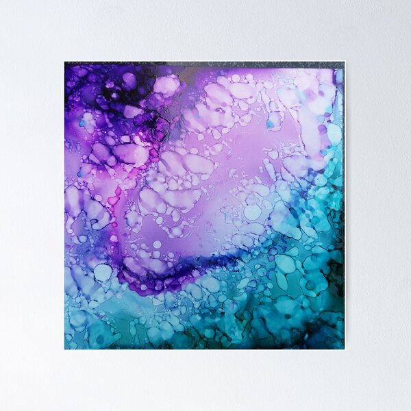 Blaue Lava Poster