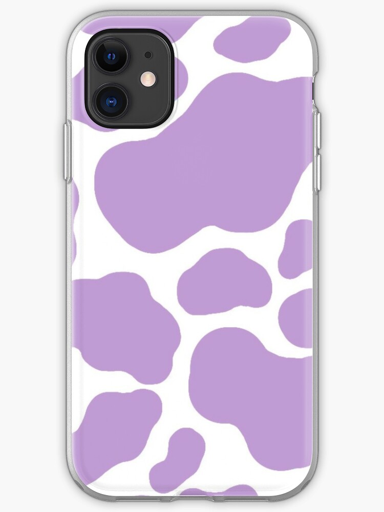 Purple Cow Print Iphone Case Cover By Makennawhaley Redbubble