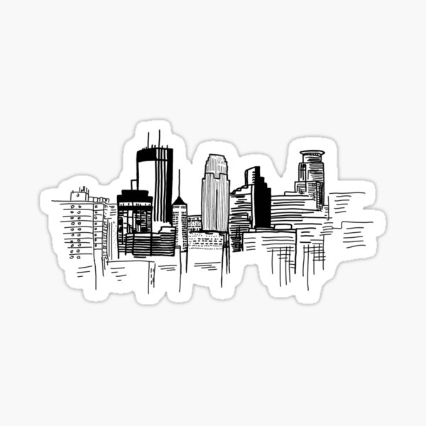 Minneapolis Skyline Sticker
