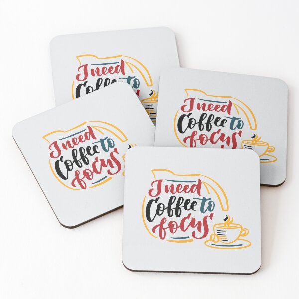 Item preview, need coffee to focus, coffee slogan, coffee pot and coffee cup on white background designed and sold by coffeeapparel.