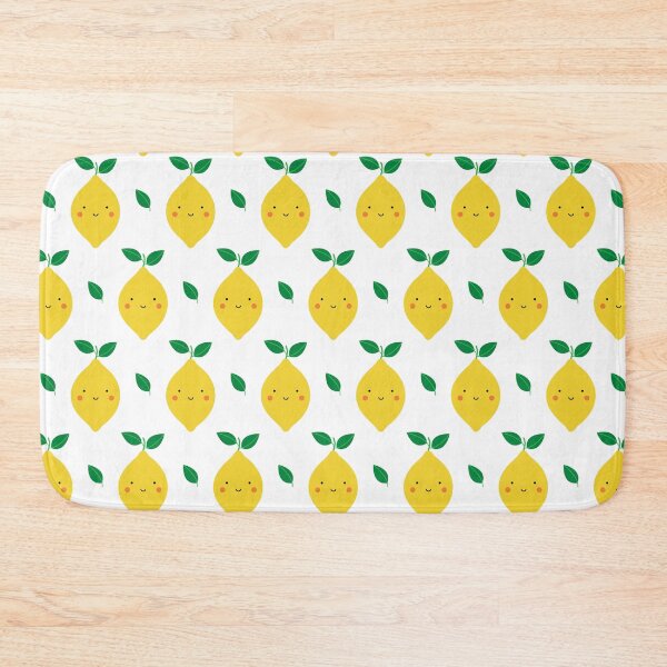 Item preview, Cute Kawaii Lemon Pattern (white) designed and sold by Design Minds Boutique.