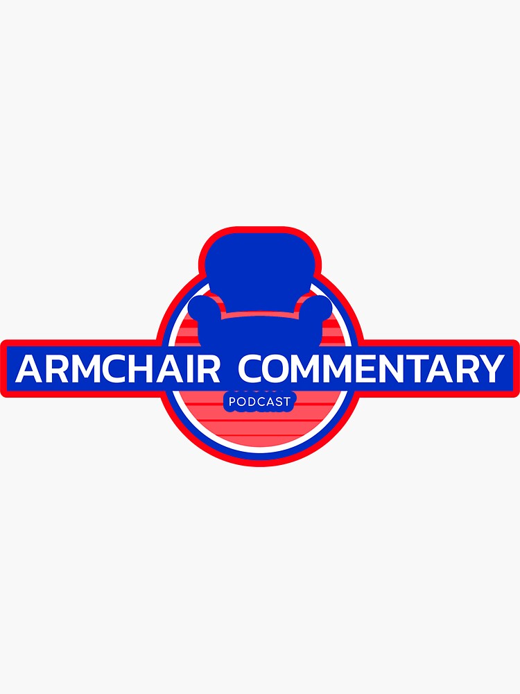 "Classic Armchair Commentary Logo" Sticker for Sale by armchrhst