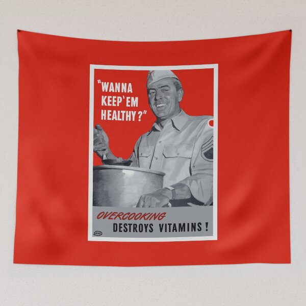 Item preview, Overcooking Destroys Vitamins -- WWII designed and sold by warishellstore.