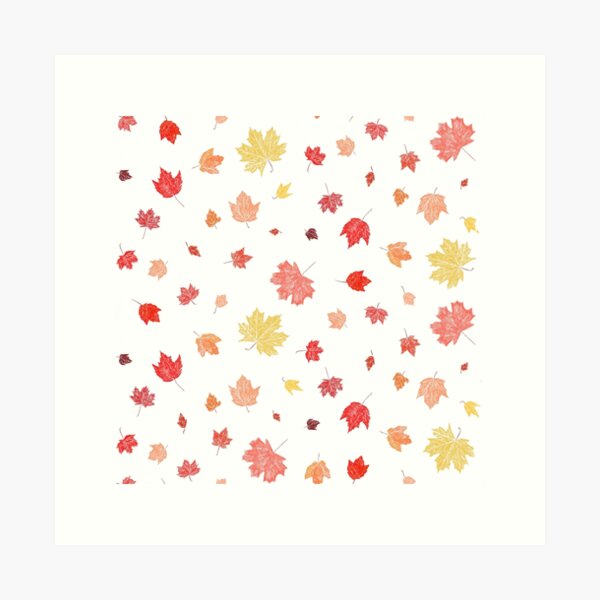 Item preview, Falling Autumn Leaves designed and sold by Krista Langley-Haner.