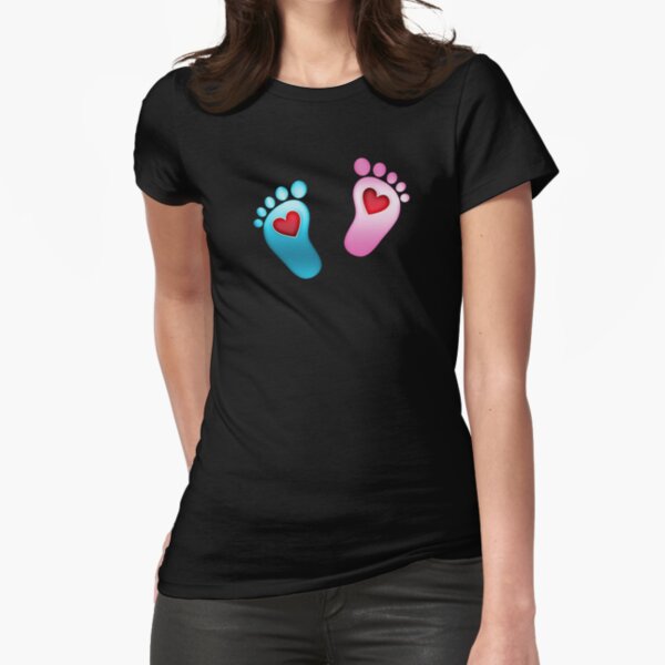 T Shirt Bebe Baby Boy Garcon Empreinte Pieds Pied Coeur Par Boom Art Redbubble