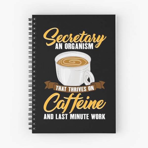 Item preview, Funny Coffee Lover Secretary Thrives On Caffeine designed and sold by UniQueensShop.