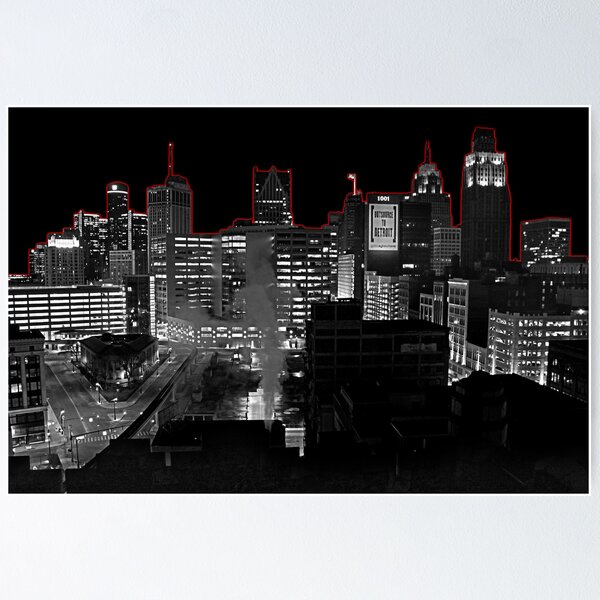 Item preview, Detroit Cityscape Design designed and sold by alexela.