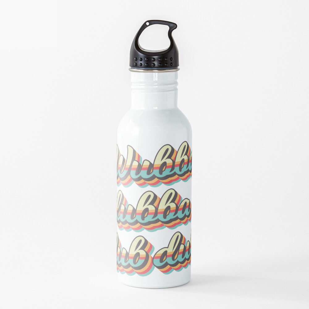 Wubba lubba dub dub - 70's Retro Style Water Bottle