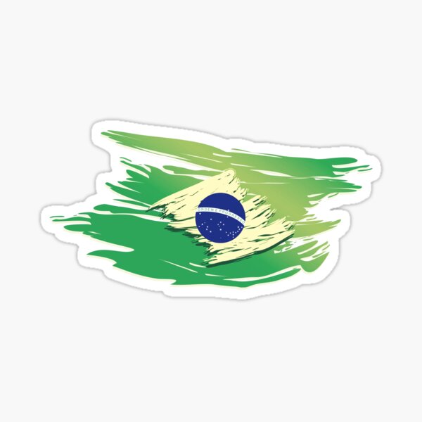 Aperçu de l'œuvre Drapeau de style déchiré au Brésil créée et vendue par JayCorz.
