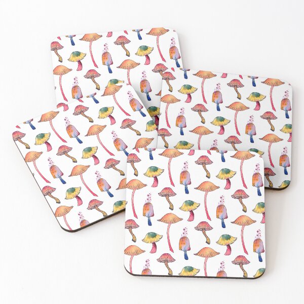 Item preview, Watercolor Mushroom Pattern designed and sold by Virginia Skinner.