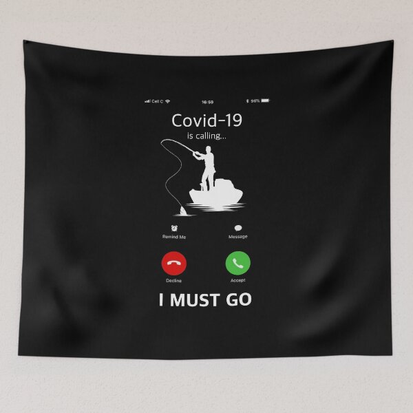 Item preview, Fishing Is Calling And I Must Go Funny Phone Screen designed and sold by graphicmeyou.