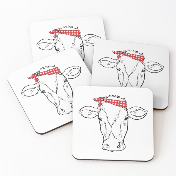 Item preview, Cow with red bandana designed and sold by PepaAnaRB.